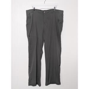 Eddie Bauer Travex Pants Women Size 18 Gray Nylon Light Hiking Outdoor